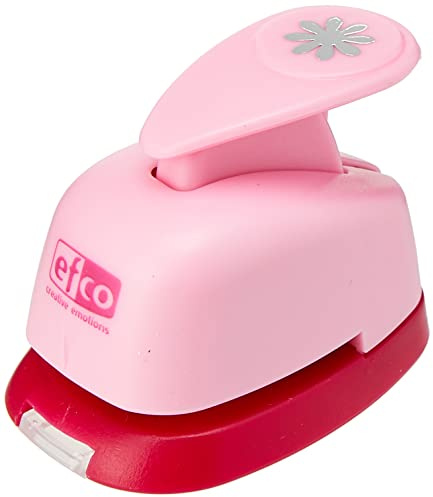 efco 1789914 Stanzer XS, Gänseblümchen Motivstanzer, Metall, rosa, 5 x 3,5 x 4 cm