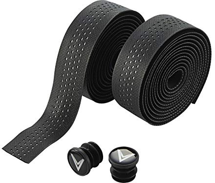 Voxom Griffe Lenkerband Gb7 Silikon reflektierend Anti-Rutsch Beschichtung, schwarz, 185 x 3 cm, 718000019
