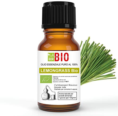 Limoncillo Bio Aceite Esencial 100% Puro 10 ml - Uso Alimentario Terapeutico Cosmetico Aromaterapia - Laborbio
