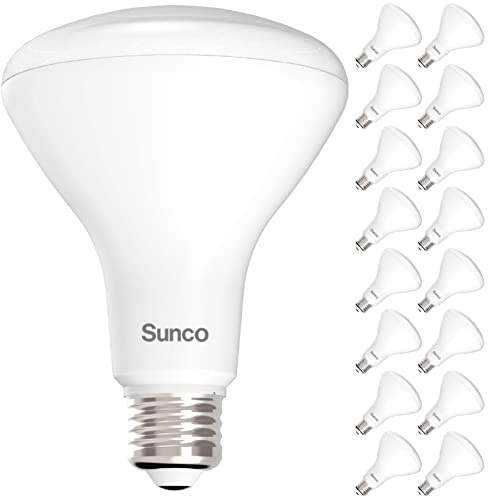 Sunco 16 Pack BR30 LED Bulb 11W=65W, 4000K Cool White, 850 Lumens, E26 Base, Dimmable, 25,000 Lifetime Hours, Indoor Flood Light for Cans - UL & Energy Star