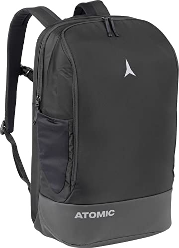 ATOMIC TRAVEL PACK Rucksack - Schwarz - Rucksäcke mit herausnehmbaren Fächern - Laptoprucksack mit 17 Laptopfach - Extra Fach für Schuhe - Reiserucksack mit EVA-Rückenpanel