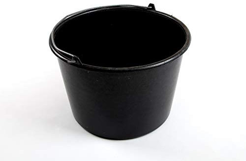 TOP TOOLS 5 liters bygghink, murbrukslim vattenhink rengöringshink hink hink svart (10)