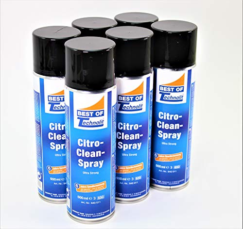 Technolit Citro-Clean-Spray Ultra Strong Universal Reiniger Klebstoff Entferner Reinigungsspray 6x 500 ml