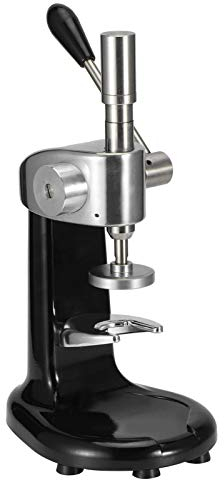 Banapo 57.5 mm Manual Espresso Coffee Tamper, Stainless Steel, Black, Labor-saving Design, 1 Count