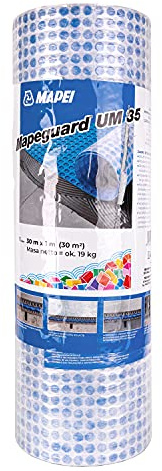 Mapei MAPEGUARD UM 35 Rolle 30m2 - Entkopplungsbahn, Membrane, Kunststoff, Keramik, Natursteine, Fliesen