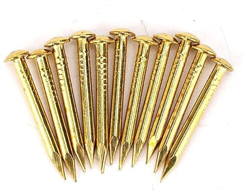 Boutons d'écusson en Laiton, brass panel pins, escutcheon nails
