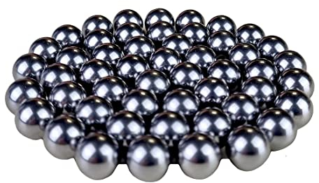 Stahlkugeln 10mm 50 Stk. Metallkugeln Schleudermunition Katapult, Silber