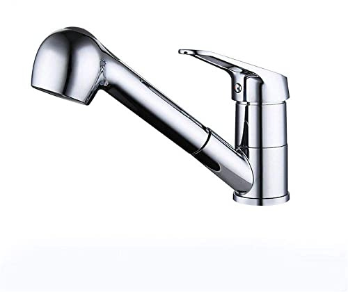 Alle Kupfer-Küchenarmatur Verlängerungsdüse Schlauch Waschbecken mit herausziehbarem Sprühkopf Wasserhahn Wasserhahn Griff Einhand kann drehen.