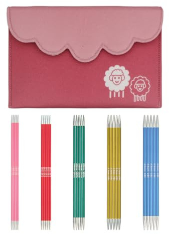 Set ferri da maglia a doppia punta KnitPro Zing - (15 cm) - Set da 5