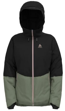 Odlo Damen Ski Bluebird S-Thermic Jacke, matte green-black, M