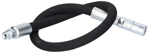 SAMETRUCK Schlauch für Fettpresse 500mm Gewebe ummantelt mit Mundstück Ersatzschlauch M10x1