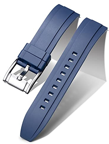 BINLUN Bracelets de Montre en Silicone à Libération Rapide 18mm 19mm 20mm 21mm 22mm 24mm Sport Remplacement Bracelets pour Montres Connectées en Caoutchouc pour Homme et Femme avec 11 Couleurs