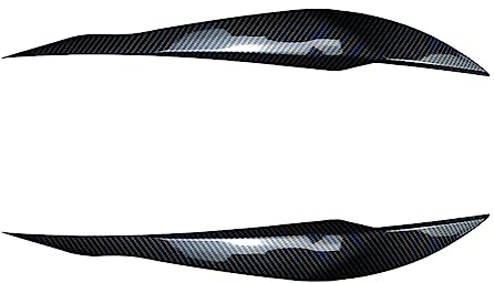 ZEMNLO Frontscheinwerfer Augenlid Overlay Trim Aufkleber Autozubehör Augenbrauen Abdeckung, for BMW 3er F30 Limousine F31 Wagon 2012-2018 Scheinwerferblenden(Carbon Styling)