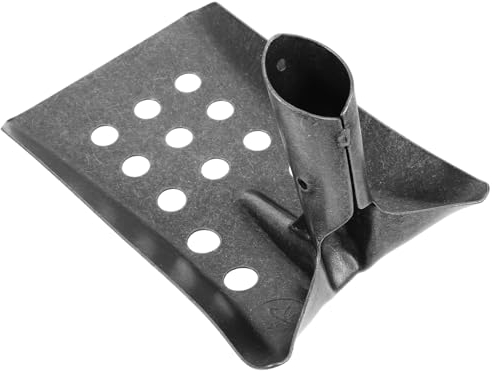 Kisangel Pala para Tamizar Alcantarillado De Metal 24X15Cm con Agujeros Pala De Limpieza para Pozos De Aguas Residuales Y Drenajes Herramienta Multifuncional De Jardín