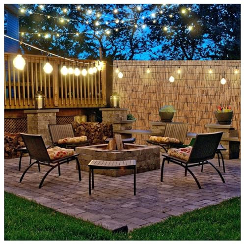 Clôture en Roseau Naturel 100 CM X 90/122/152/182 CM pour Terrasse Balcon Jardin Bois Exterieur Clôture en Bambou Panneaux De Clôture en Bambou - Occultant, Protection Vent & Soleil(H100*L800cm)