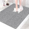 Alfombrilla de ducha antideslizante, 80 x 100 cm, extra grande, de seguridad, con orificios de drenaje, suave y cómoda, de PVC, para masaje, antideslizante, para ducha, secado rápido