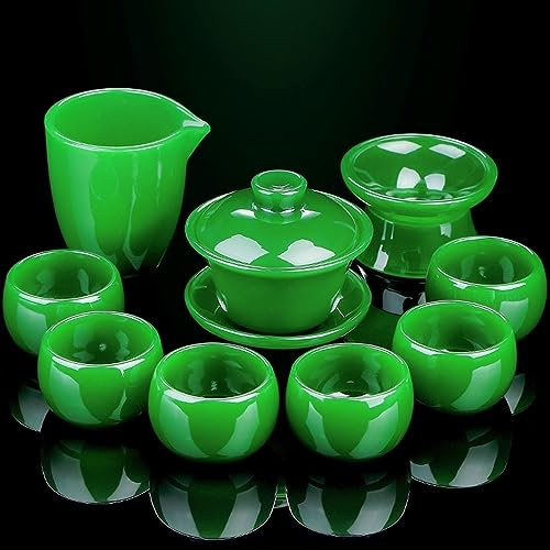 DDKYHU Set da tè Giapponese Set da tè Set da tè Set da Tazza da tè Set da tè in Vetro, Zuppiera per Uso Domestico Teiera Set da tè Kung Fu Scatola Regalo Interessante