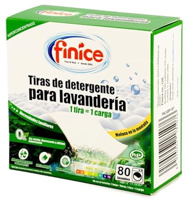 Detergente en Tiras para Lavadora (Hasta 160 Lavados) | Detergente Lavadora con Suavizante, Hipoalergenico, Ecologico| Ropa más Limpia y Suave sin Residuos que Cuidan el Planeta, Fragancia Montaña