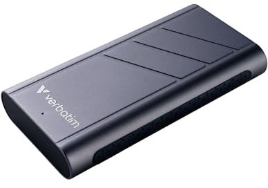 Verbatim TurboMetal Portable SSD, 2 TB, extrem schnell, Lesen bis 3700 MB/s, Schreiben bis 3600 MB/s, Externe Festplatte USB 4.0, 40 Gbps, für Mac, PC, Laptops, Smartphone & Spielekonsolen