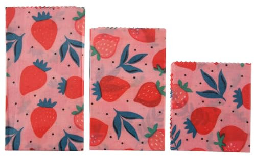 Sirxlevcy 1Set Reusable Beeswax Cloth Wrap Food Fresh Bag Lid Jungle Party Bees Wax Wrap for Sandwich Cheese