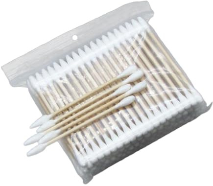 Beaupretty 400 Cotons-tiges Double Embout en Coton et Bois pour Maquillage et Nettoyage, Tête Pointue et Ronde, Usage Multifonction pour Démaquillage Visage et Soin des Pores