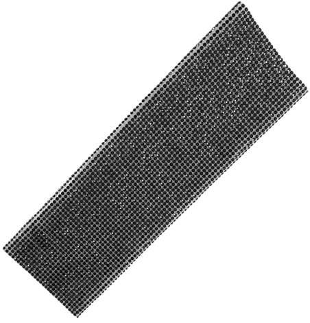 Generico Copertura per Impugnatura Microfono Wireless in Strass Neri, Pratica e Semplice da Installare, Design Creativo ed Elegante per Feste e Karaoke