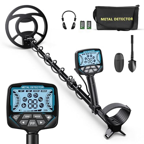 Detecteur de Metaux pour Adultes et Enfants, Détecteur de Métaux Professionnel, 5 Modes de Détection Haute Précision, Bobine Étanche IP68, Hauteur RéGlable(74-138cm)
