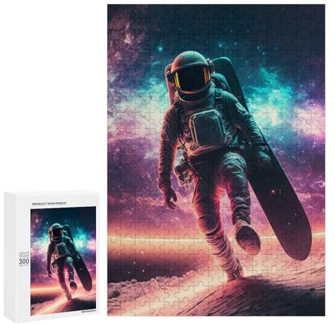 Puzzle Für Erwachsene 300 PCS Nebula Surfer Puzzle Für Erwachsene Anti-Stress-Spielzeug Heimdekoration Einzigartige Geschenke Für Geburtstag Und Weihnachten 300 PCS
