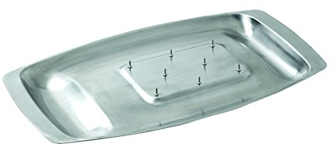 Dexam 17810117 Chichester Carving Dish with Spikes, s/s 45 x 27cm, Stainless Steel, Silver