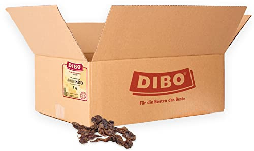 DIBO Hähnchenmägen, 5kg-Karton, der kleine Naturkau-Snack oder Leckerli für Zwischendurch, Hundefutter, Qualitätskauartikel ohne Chemie