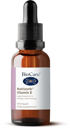 BioCare Nutrisorb Vitamin E - Protects Cells from Oxidative Stress - High Potency Liquid Form with 100iu of Vitamin E per Dose - 15ml