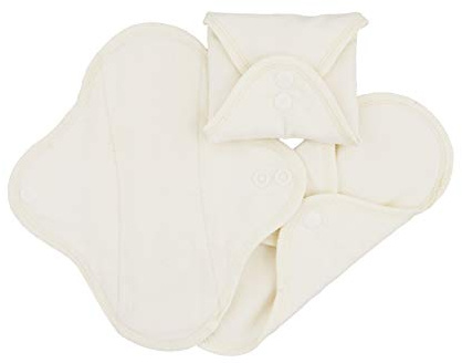 Imse Vimse organisk duk menstruationsdynor set med 3 trosskydd 20 x 9 cm