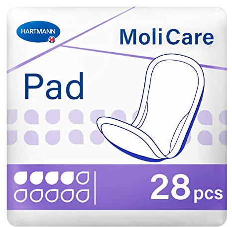MoliCare Pad 4 Tropfen: Anatomische Einlagen für leichte bis mittlerer Blasenschwäche, 1x28 Stück