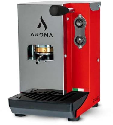 Aroma Plus+ Macchina caffè espresso cialde ESE 44 colore Rosso