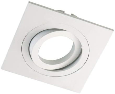 wonderlamp Clasic W-E0 Foco empotrable Cuadrado, Blanco, 5 UNIDADES, 5