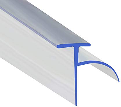 Soft Flexible Rubber Shower Seal with Rigid T | for Screens and Bi Folding Doors | Fits Into 6mm Channel | BIF055 (90cm)