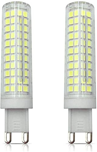 Lxcom Lighting G9 LED Corn Bulb 2 Pack 15W 120W Equivalent 136 LEDs Daylight White 6000K G9 Bi-Pin Base 1500LM for Home Lighting