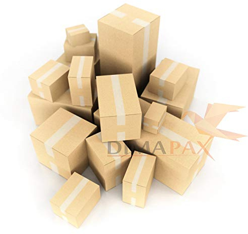 50 Doppelwellige Faltkartons 400x300x200 mm Zweiwellige stabile Verpackung Versand Box Schachtel aus Wellpappe Karton Kiste Paket Postversand dimapax