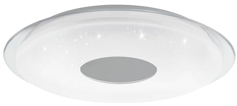EGLO connect.z Smart-Home LED Deckenleuchte Lanciano-Z | Sternenhimmel Deckenlampe Ø 45 cm, ZigBee, App und Sprachsteuerung Alexa, Lichtfarbe einstellbar (warmweiß-kaltweiß), dimmbar