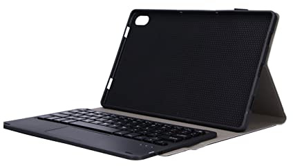 Zunate Étui pour Clavier TouchPad pour Tablettes pour Pad Tab P11 J606F, Housse de Support Mince et Légère avec Clavier Bluetooth Amovible sans Fil pour Tablettes Android(Le