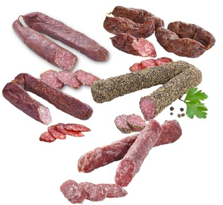 Almgourmet - Tiroler Wurzen Unsere Klassiker - Set aus 5 versch. Wurzen - Luftgetrocknet & herzhaft im Geschmack - Ungekühlt mehrere Monate haltbar