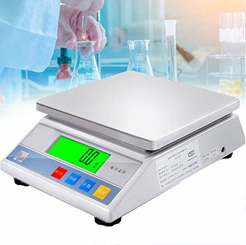 JIADUOFU Balance Haute Précision électronique Balance Pro étanche Cuisson échelle des Ménages Nourriture Multifonction Peser for Le Supermarché Pesage Balance Plate-Forme,10kg/0.1g