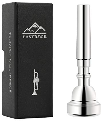 EastRock Trompetenmundstück versilbert 3C, Bb Trompete Mundstück Ersatz aus Messing für Anfänger Profispieler (3C)