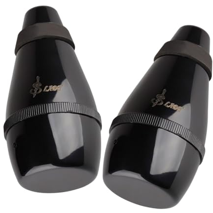 TOPPERFUN 2 Stück Kleine Kunststoff Trompetendämpfer Trompetendämpfer Für Anfänger Trompete Gerade Dämpfer Trompete Praxis Dämpfer Trompete Instrument Dämpfer