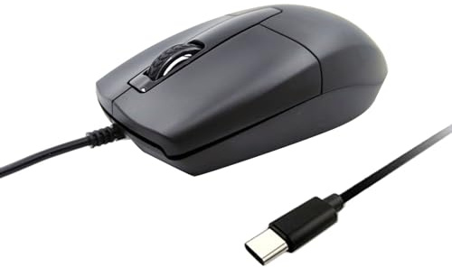 WELLDOER USB de type C filaire USB C Gaming 1000 DPI Design ergonomique Prise en main confortable Type C pour ordinateur portable et tablette portable