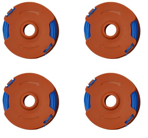 URPIZY Strimmer Spool & Line Replacement for MacAllister for B&Q MGT35025 MGT45028 MGT60030 Trimmer Strimmer, Grass Trimmer Spool Replacement(4PCS)