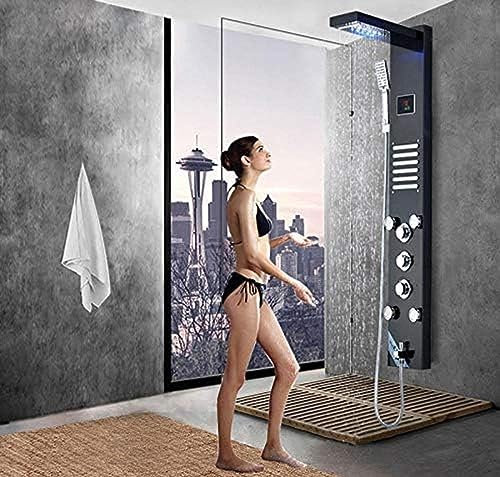 Pommeau De Douche Cascade, Colonne De Douche, Panneau Mural Avec Jets De Massage, Para Salle De Bain, Douche