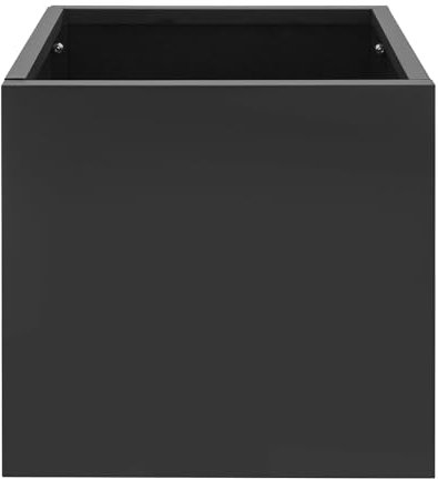 QUIOTUIR Bac De Plantation Cube Planter Box Pot De Fleur Pot De Fleurs D’extérieur Et D'intérieur Indoor Outdoor Planter Square Outdoor Planter (Noir)