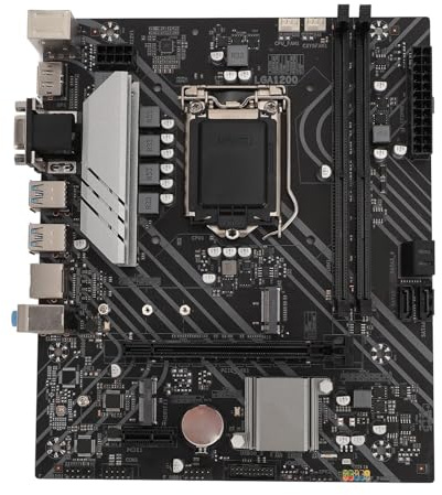 Vbestlife Z490 Gaming Plus Motherboard, LGA 1200 225x190mm ATX Motherboard for 10th and 11th Gen CPU, M.2 Interface, DP, HDMI, VGA, for DIY Computer