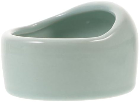 BESPORTBLE Hamster Ceramic Bowl Small Blue Anti-tilt Food Bowl Chew Resistant Pet Feeding Dish for Gerbils and Small Animals